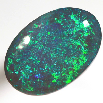 SOLID BLACK CRYSTAL OPAL Bright Floral Harlequin pattern SEE VIDEO